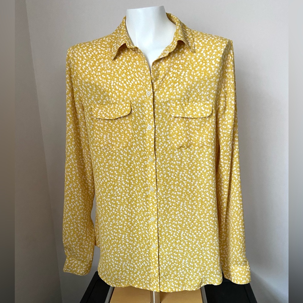 Ann Taylor LOFT Women’s Yellow Blouse Size Small